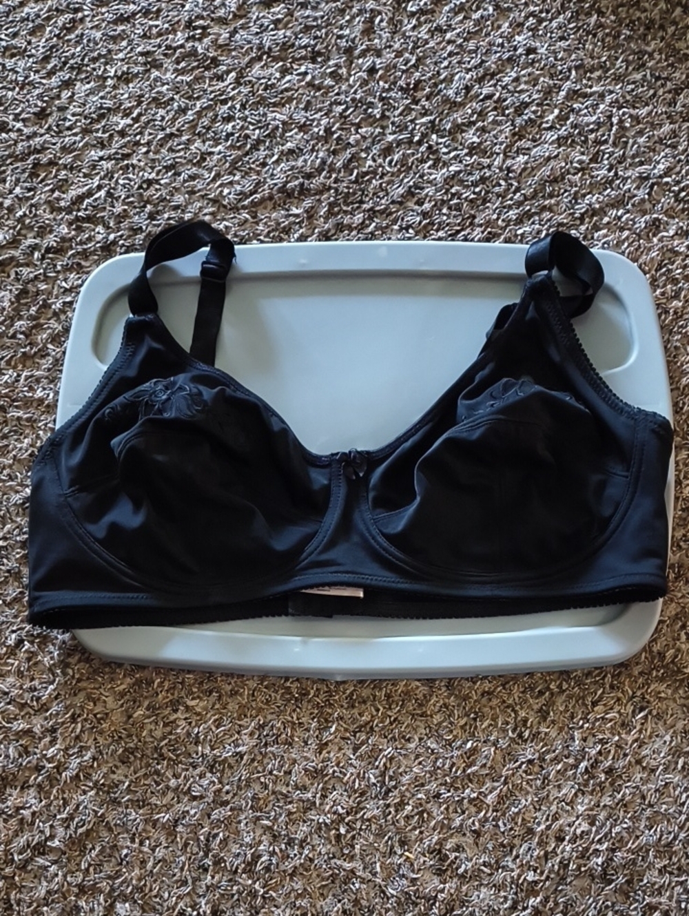 Delta Burke Black Smooth Underwire Bra